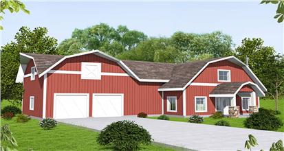 barndominium with 5 bedrooms, 3 full baths, and 2875 sq. ft. of finished living space