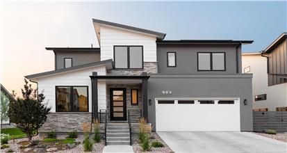 Attractive cotemporary style house plan with simple, clean lines.