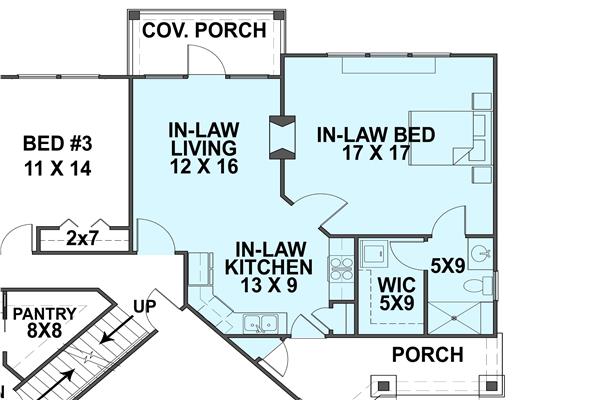 House Plans With A Separate Inlaw Suite, Pool House Mother In Law Suite Plans