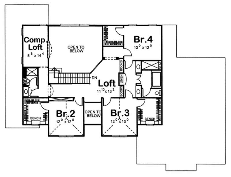 SECOND LEVEL FLOOR PLAN
