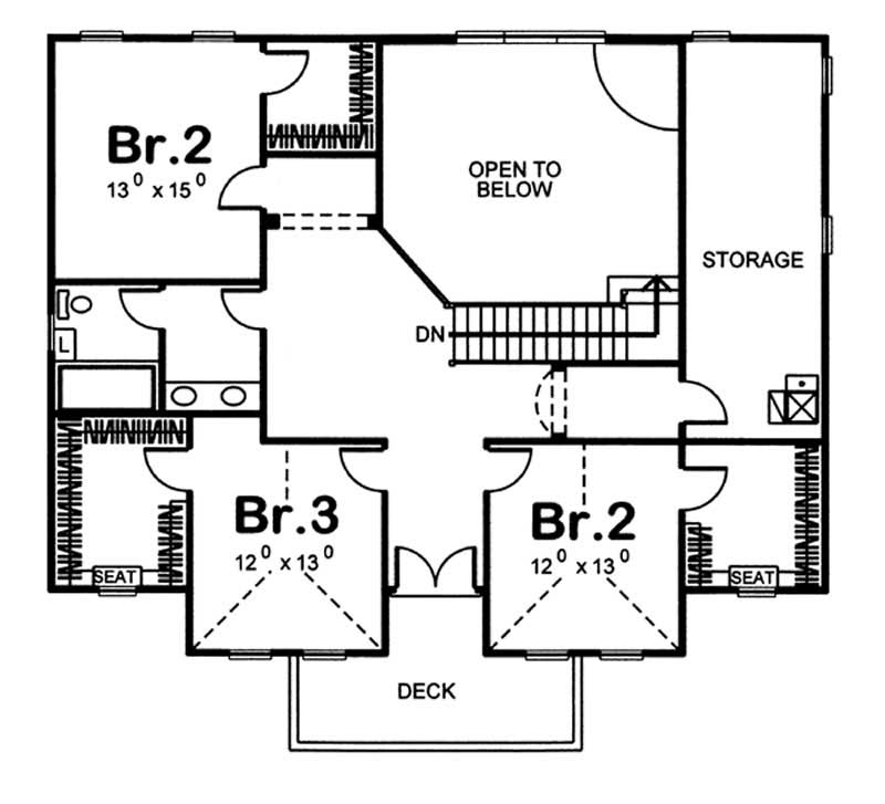 SECOND LEVEL FLOOR PLAN