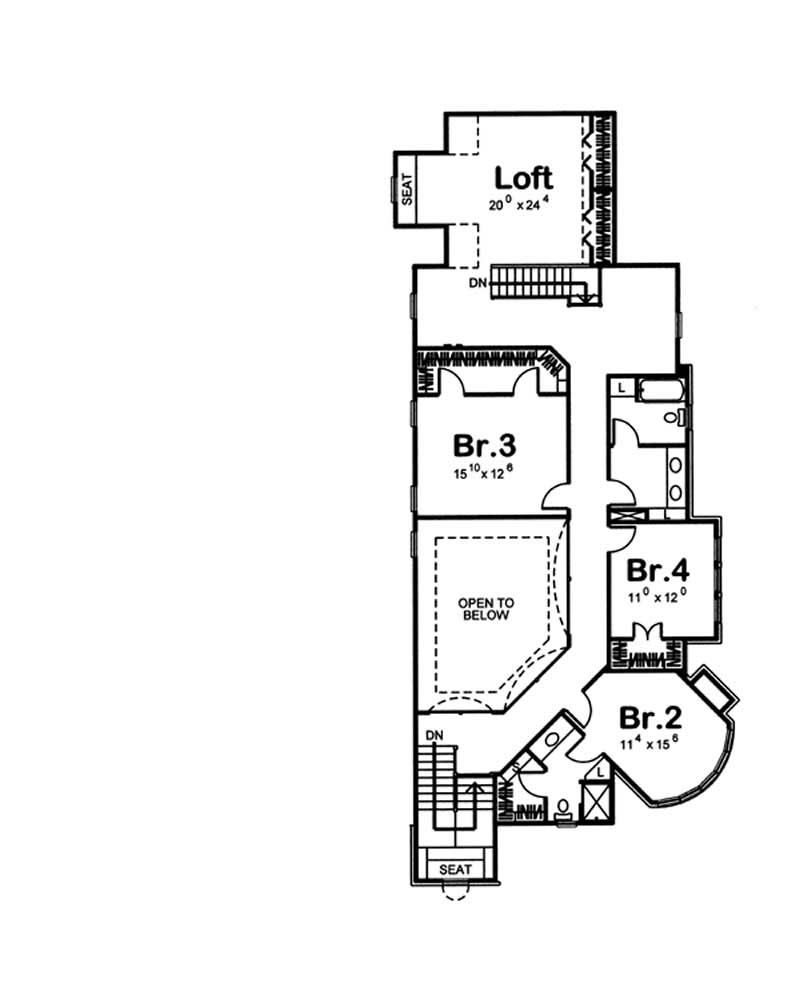 SECOND LEVEL FLOOR PLAN