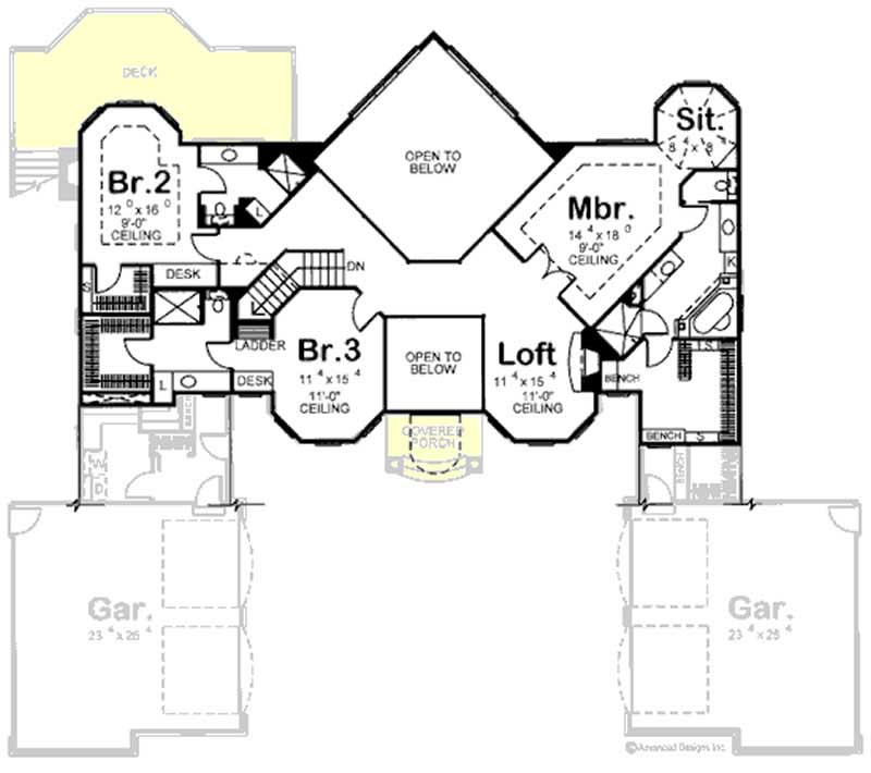 SECOND LEVEL FLOOR PLAN