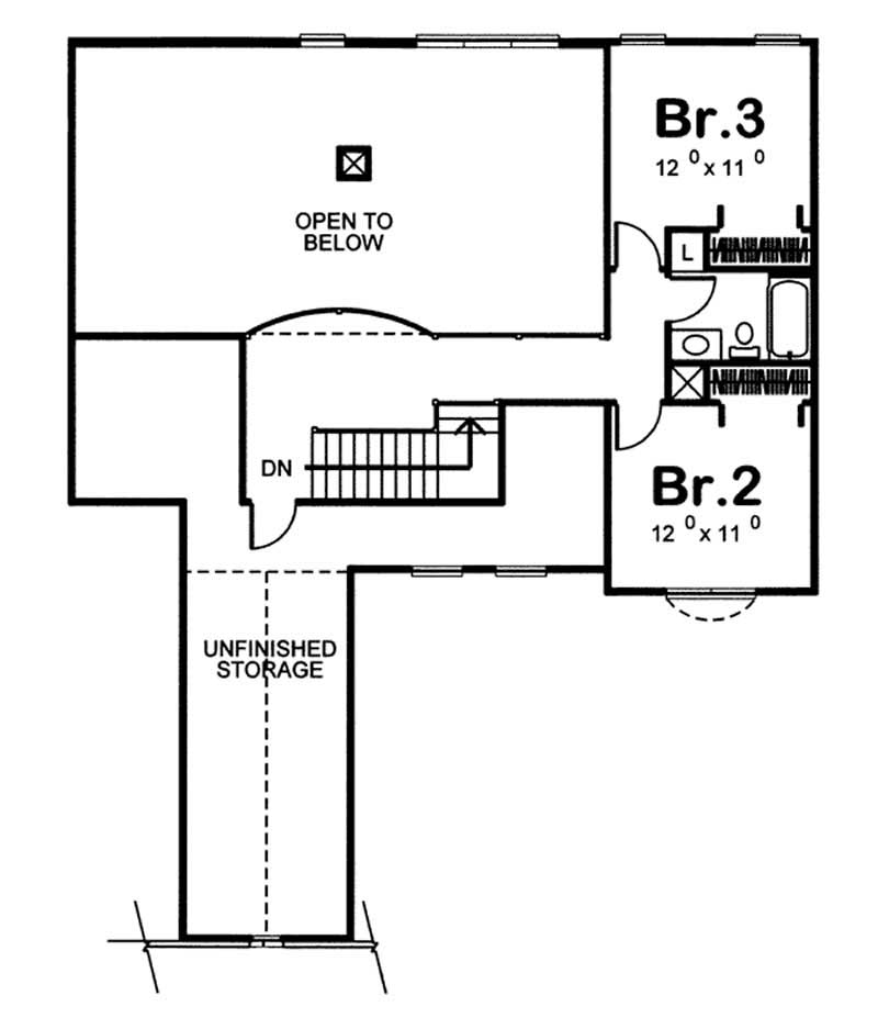 SECOND LEVEL FLOOR PLAN