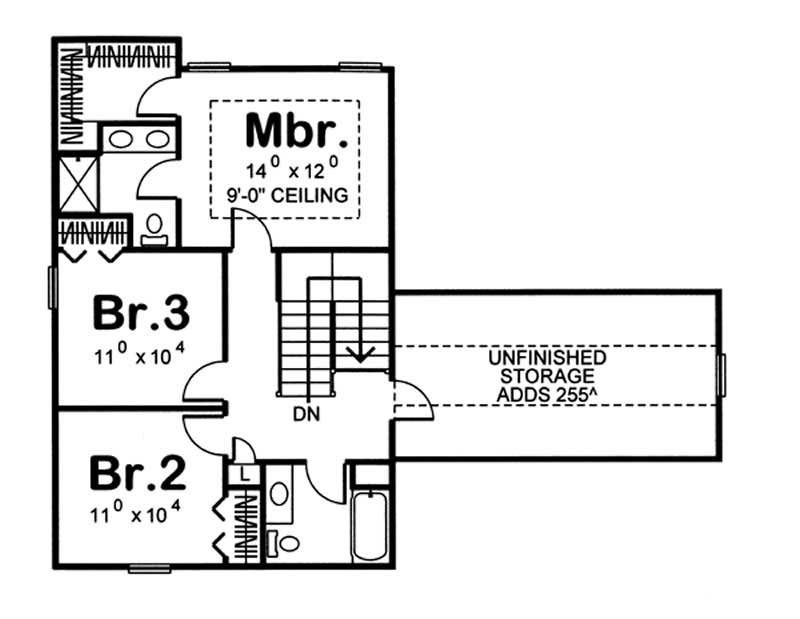 SECOND LEVEL FLOOR PLAN