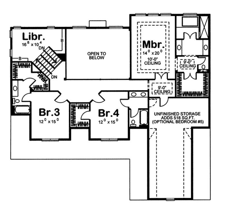 SECOND LEVEL FLOOR PLAN