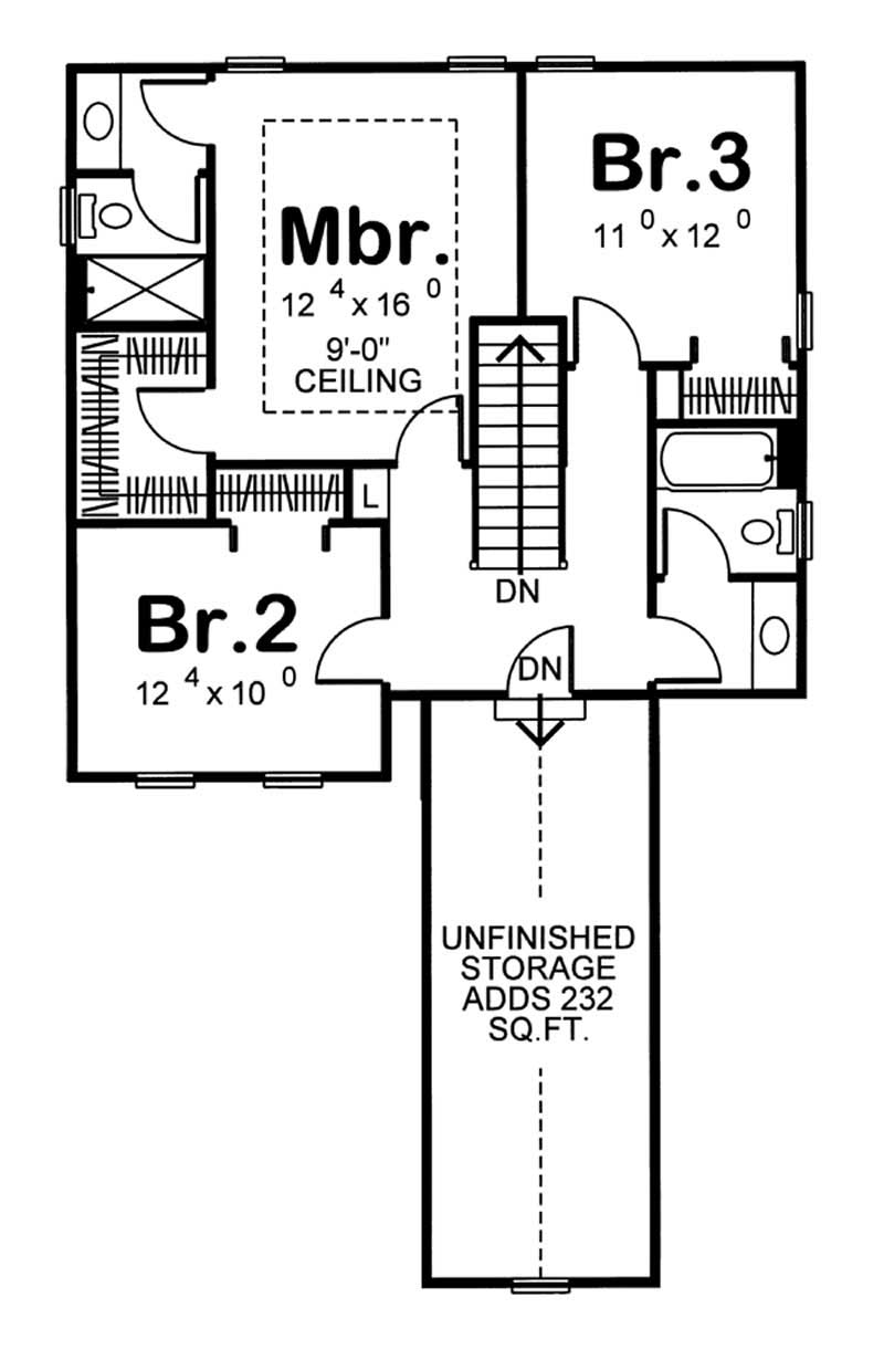 SECOND LEVEL FLOOR PLAN