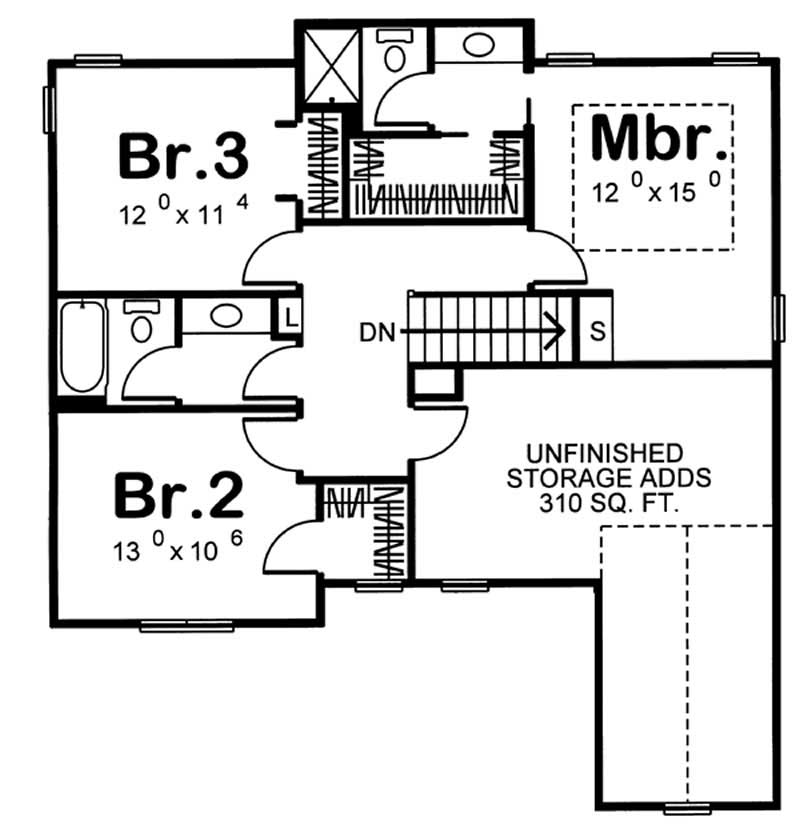 SECOND LEVEL FLOOR PLAN