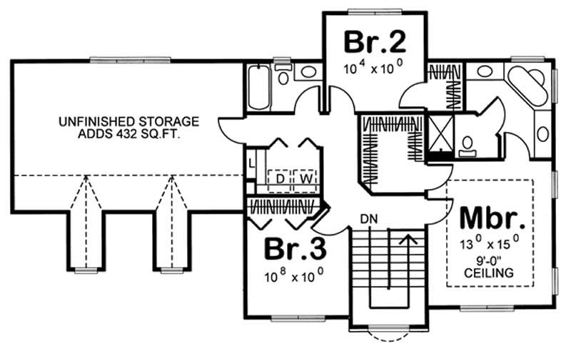 SECOND LEVEL FLOOR PLAN