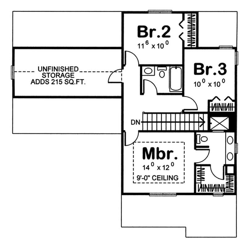 SECOND LEVEL FLOOR PLAN