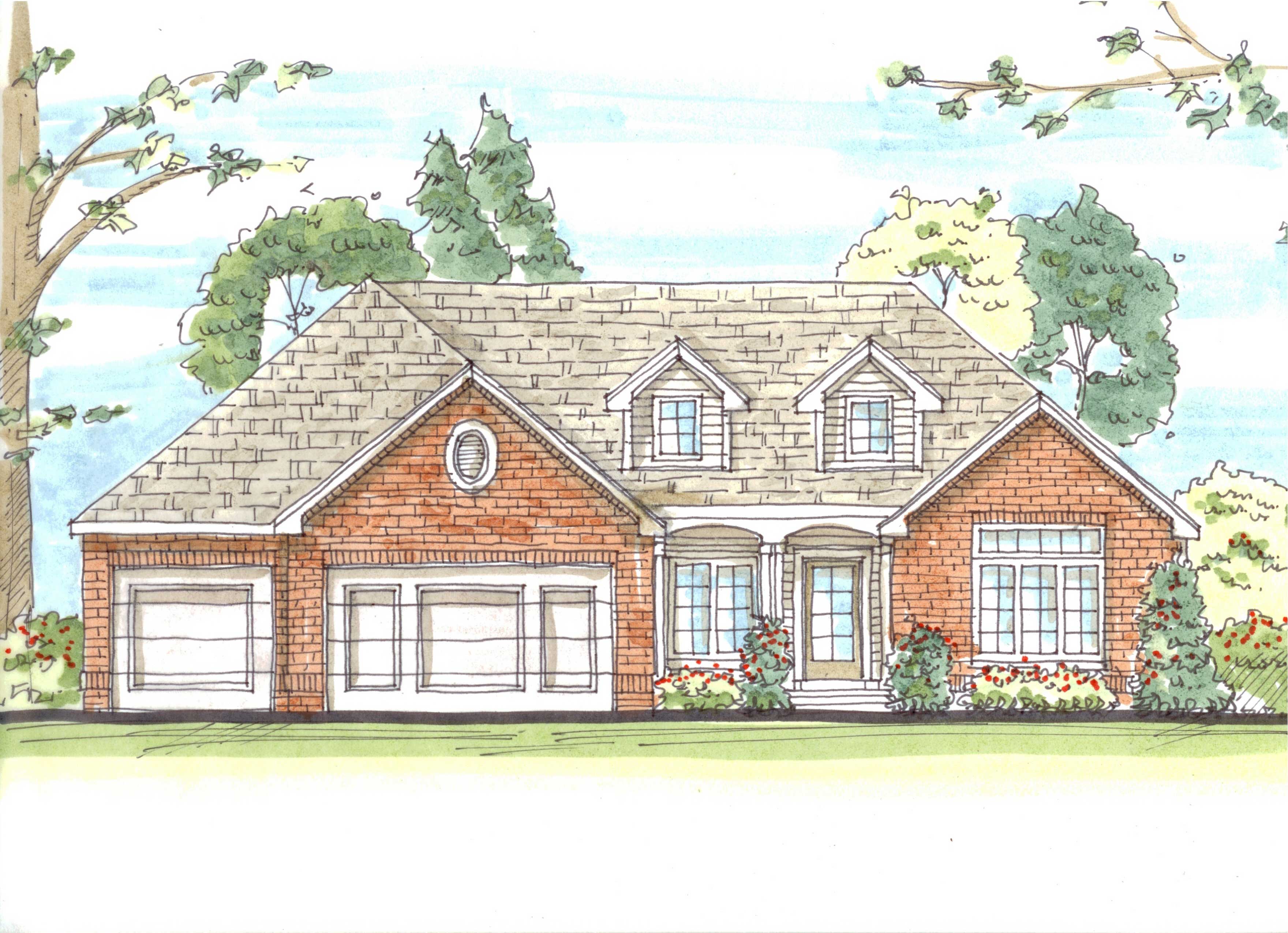 4-Bedroom, 3400 Sq Ft European Home Plan - 100-1106 - Main Exterior
