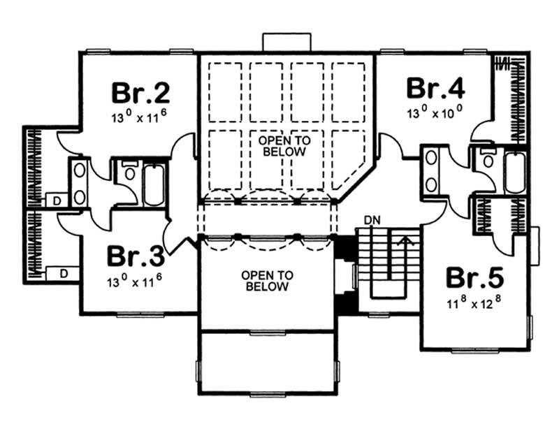 SECOND LEVEL FLOOR PLAN