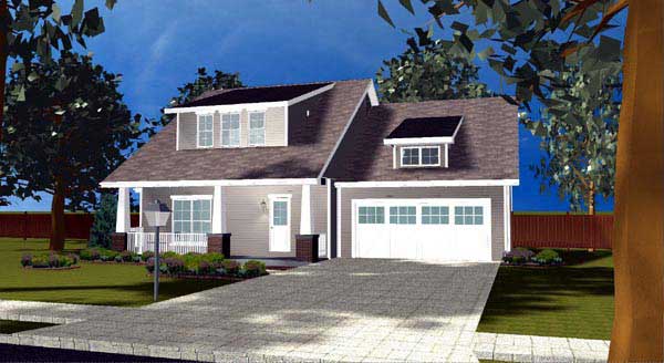 3-Bedroom, 1618 Sq Ft Ranch House Plan - 100-1139 - Front Exterior