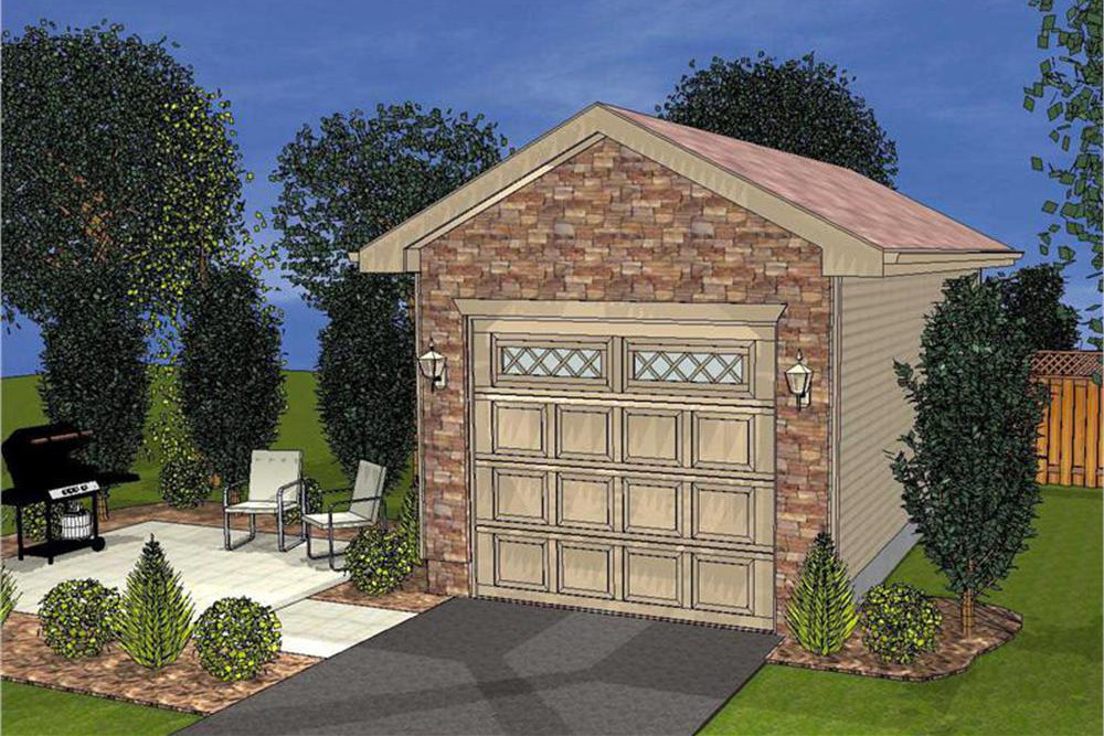 0-Bedroom, 20 Sq Ft Garage Home Plan - 100-1161 - Main Exterior