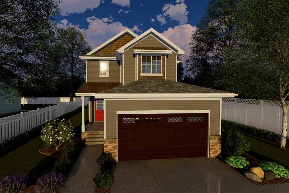 3-Bedroom, 1952 Sq Ft Traditional House Plan - 100-1263 - Front Exterior