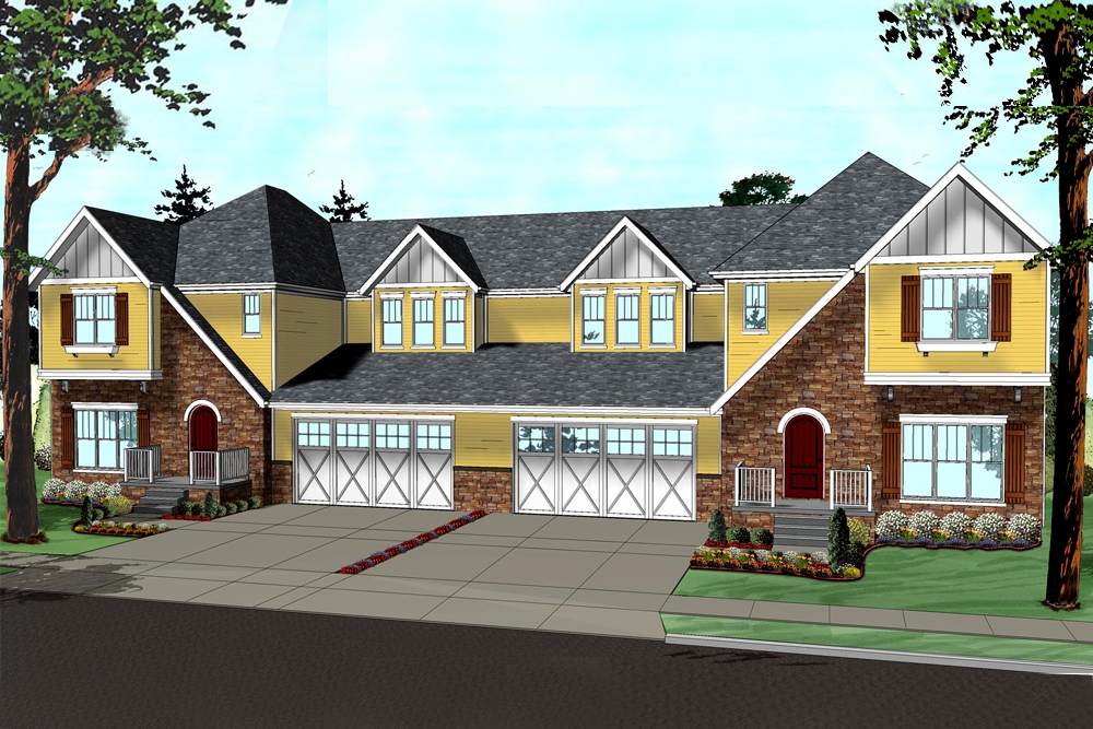 4-Bedroom, 2899 Sq Ft European Home Plan - 100-1268 - Main Exterior