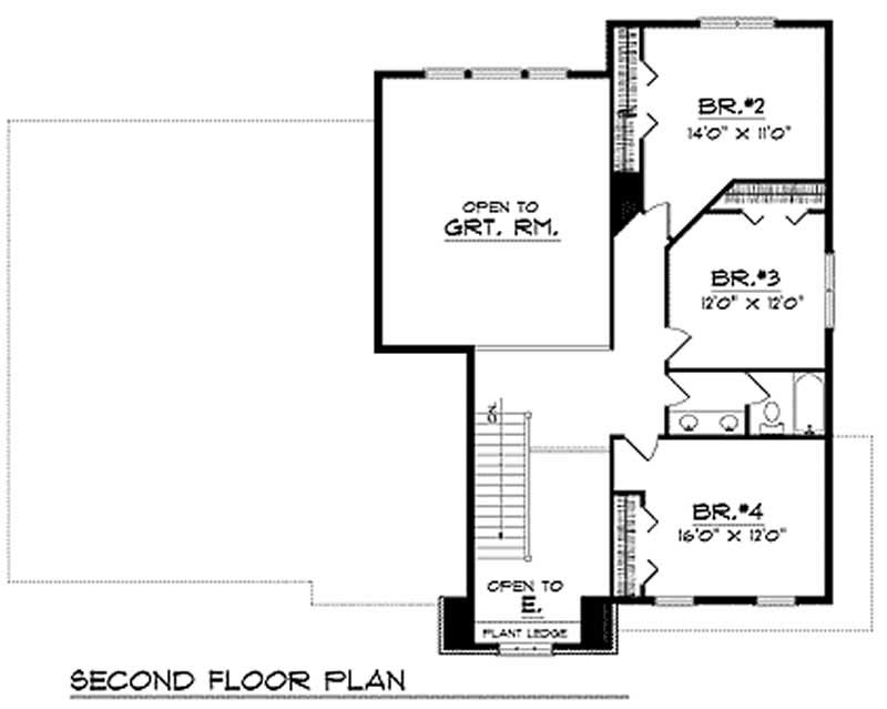 second floor plan