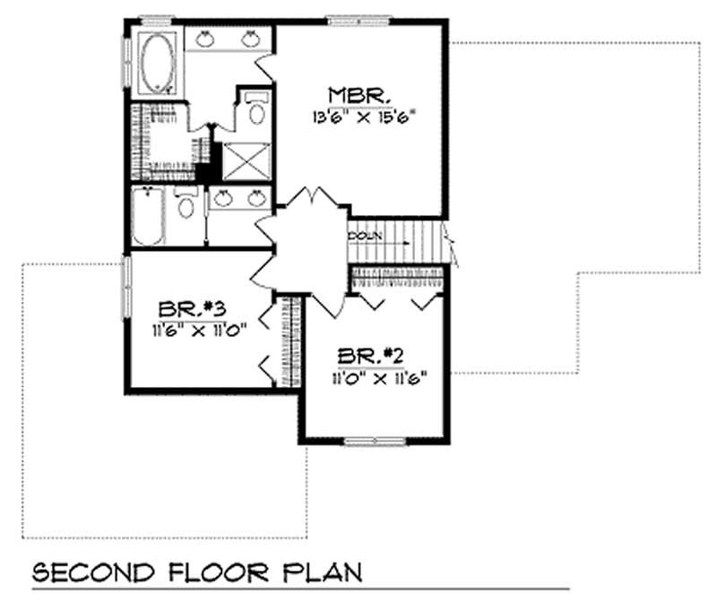 second floor plan