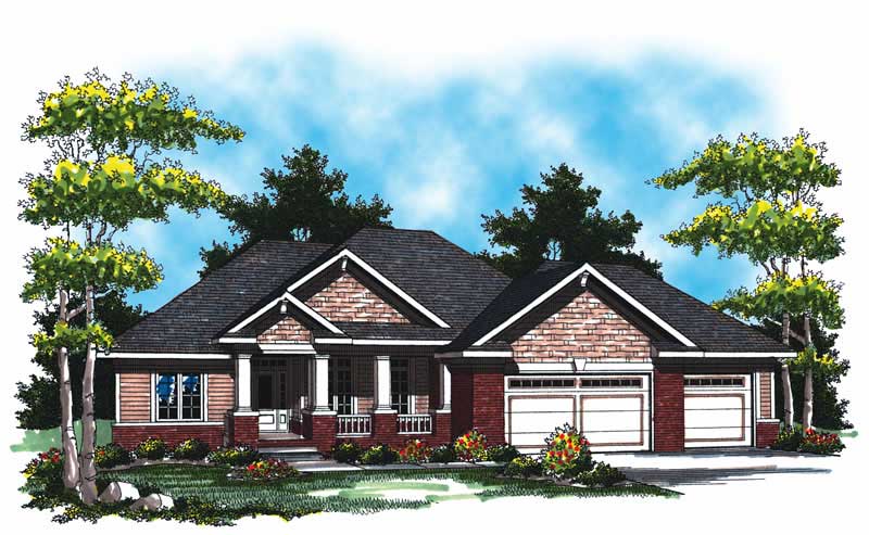3-Bedroom, 1694 Sq Ft Craftsman House Plan - 101-1060 - Front Exterior