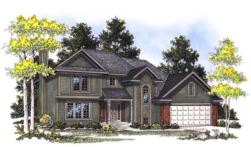 3-Bedroom, 1679 Sq Ft Craftsman Home Plan - 101-1245 - Main Exterior