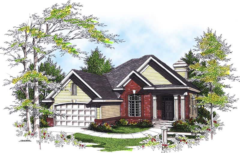 4-Bedroom, 2184 Sq Ft Ranch House Plan - 101-1255 - Front Exterior