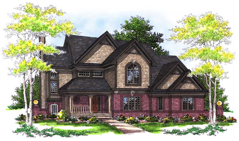 3-Bedroom, 2949 Sq Ft Country Home Plan - 101-1310 - Main Exterior