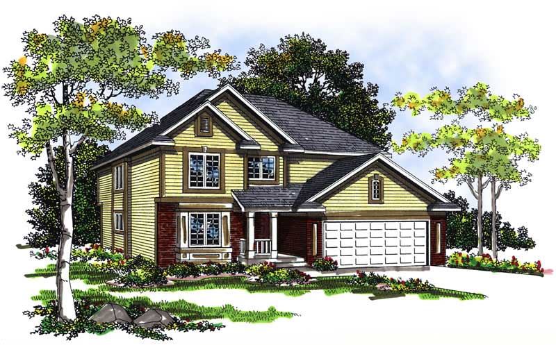 3-Bedroom, 1938 Sq Ft Craftsman Home Plan - 101-1395 - Main Exterior