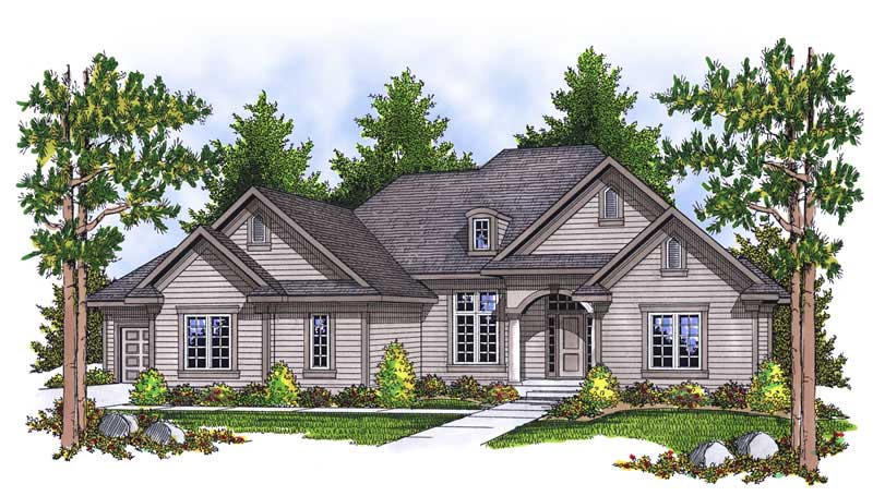 2-Bedroom, 2297 Sq Ft Ranch Home Plan - 101-1453 - Main Exterior
