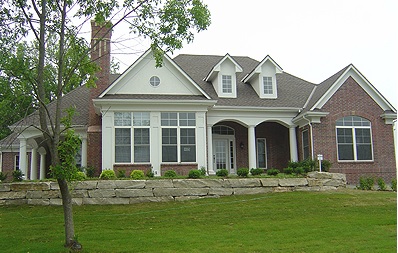 3-Bedroom, 2314 Sq Ft Colonial House Plan - 101-1454 - Front Exterior