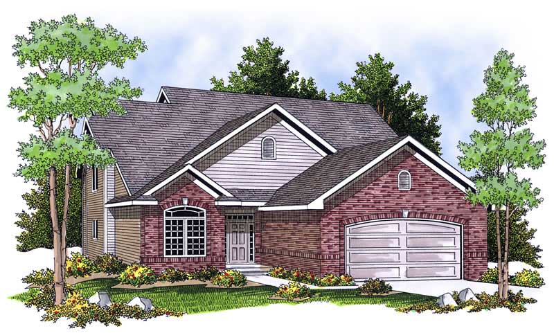 4-Bedroom, 2114 Sq Ft Ranch Home Plan - 101-1700 - Main Exterior