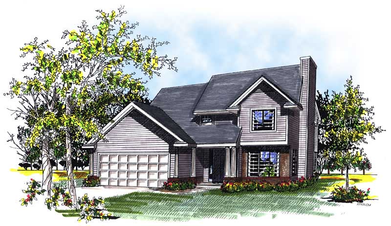 3-Bedroom, 1552 Sq Ft Country House Plan - 101-1848 - Front Exterior