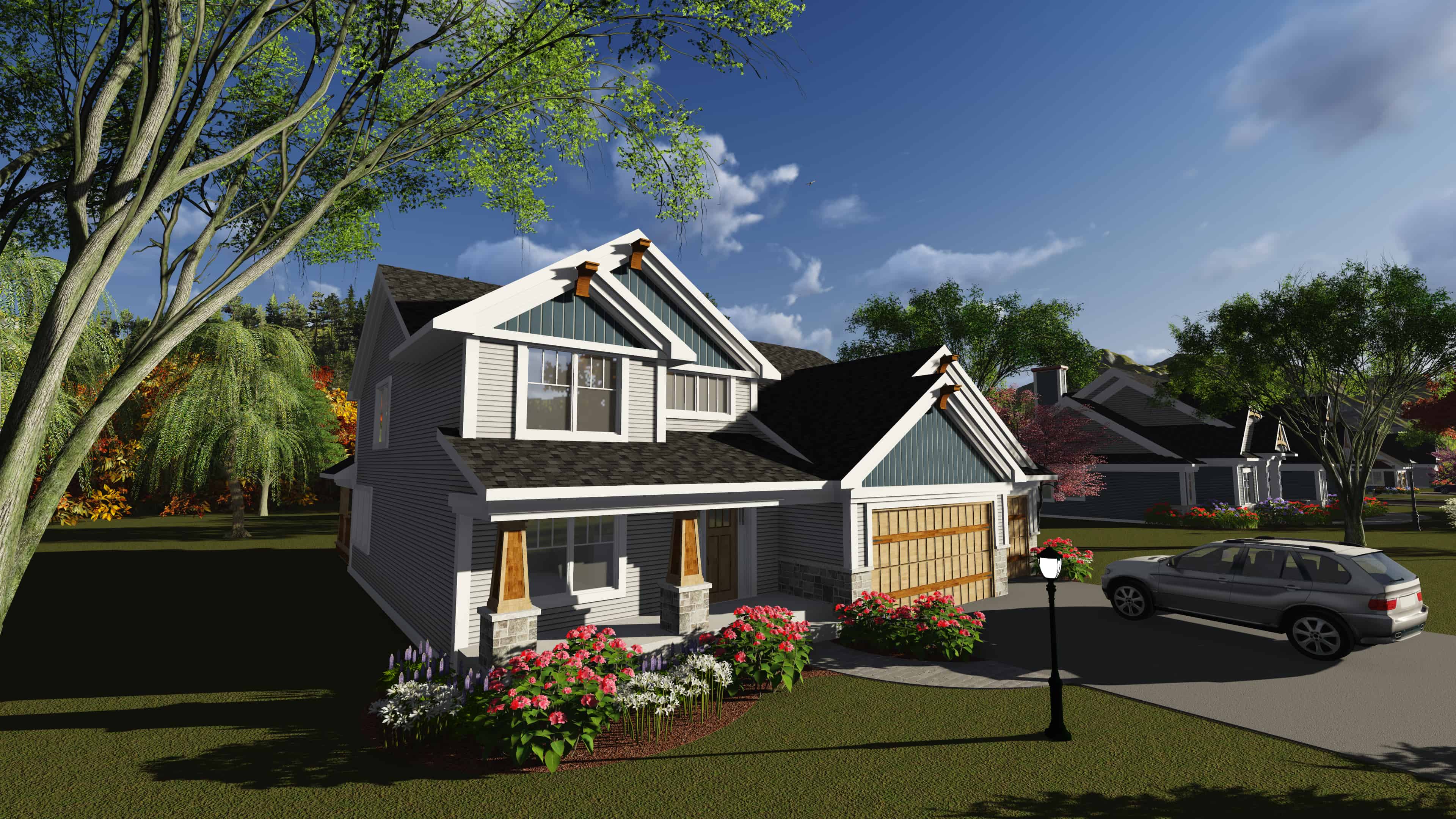 4-Bedroom, 2576 Sq Ft Farmhouse House Plan - 101-1891 - Front Exterior