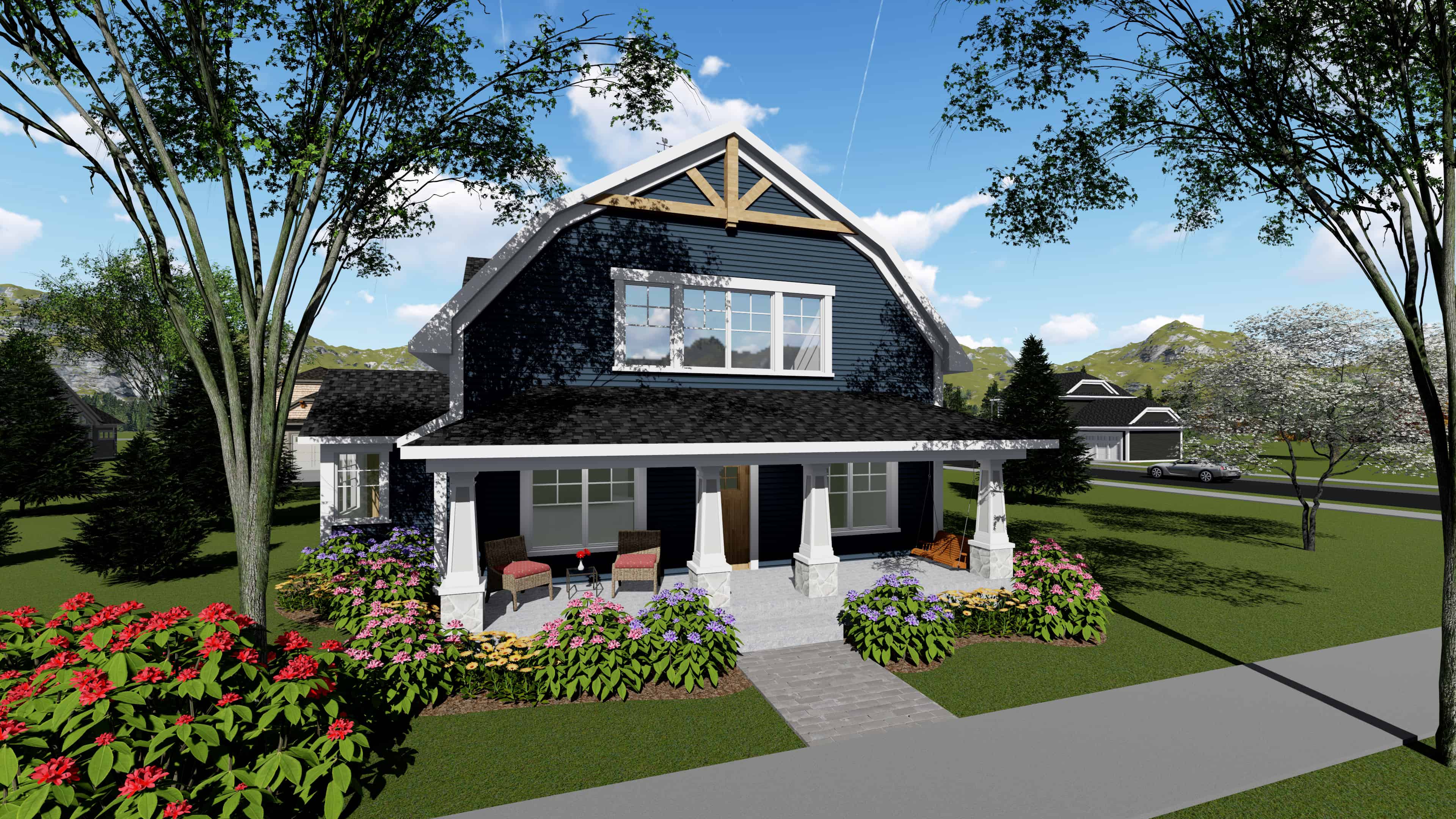 3-Bedroom, 2025 Sq Ft Southern Home Plan - 101-1945 - Main Exterior