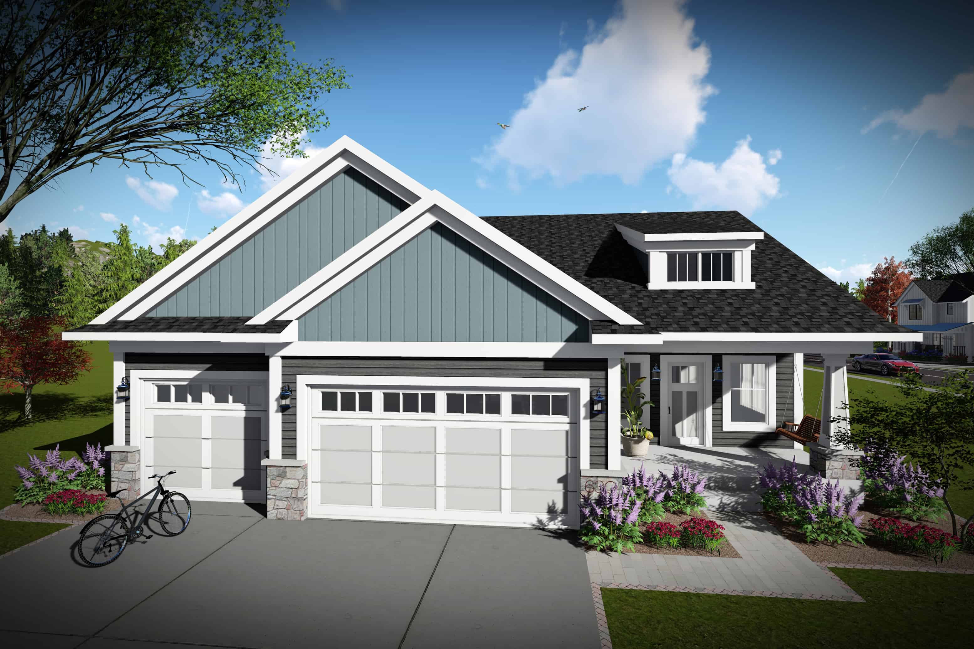 3-Bedroom, 1681 Sq Ft Ranch Home Plan - 101-1970 - Main Exterior