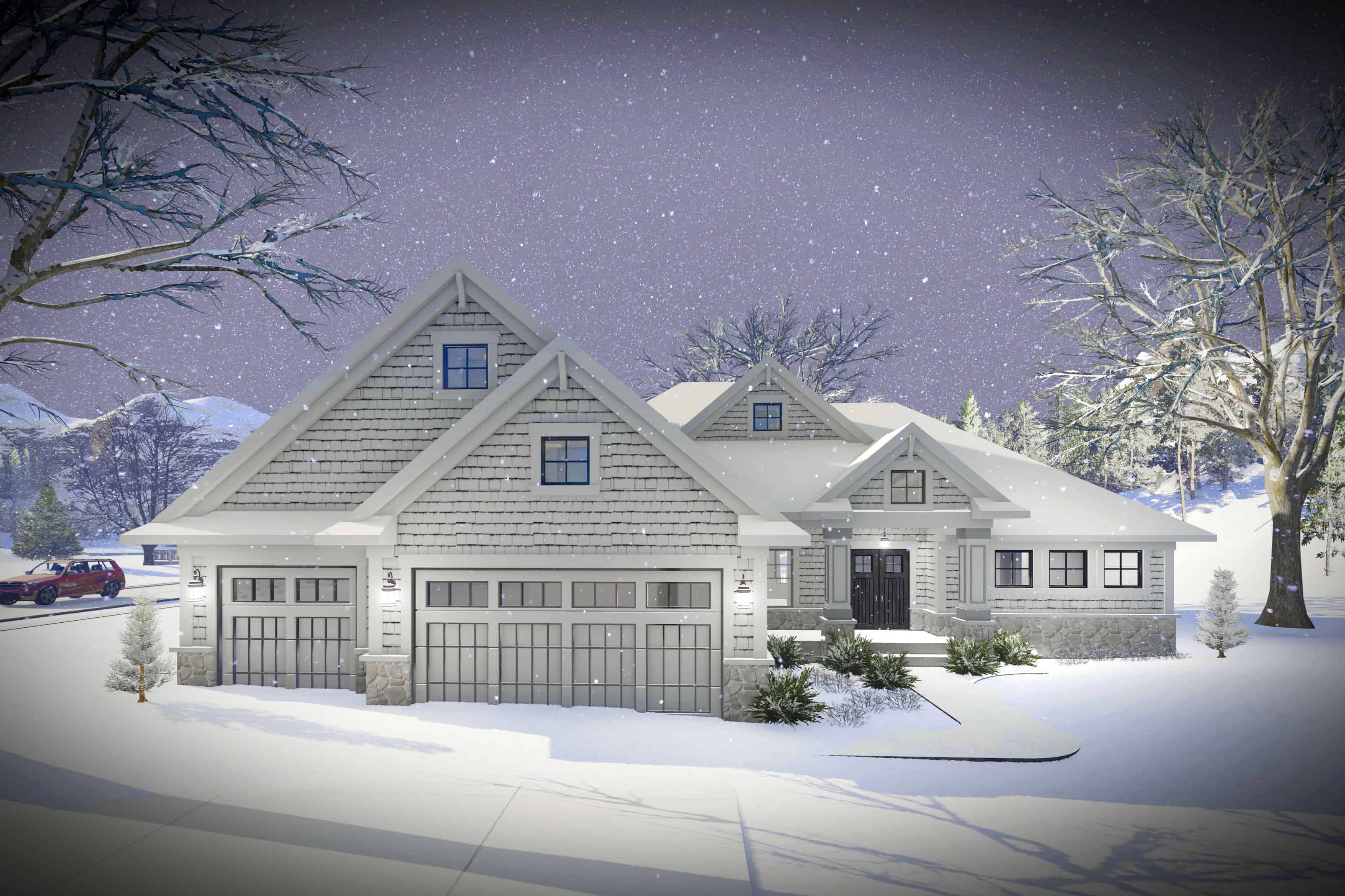 2-Bedroom, 2096 Sq Ft Ranch Home Plan - 101-1974 - Main Exterior