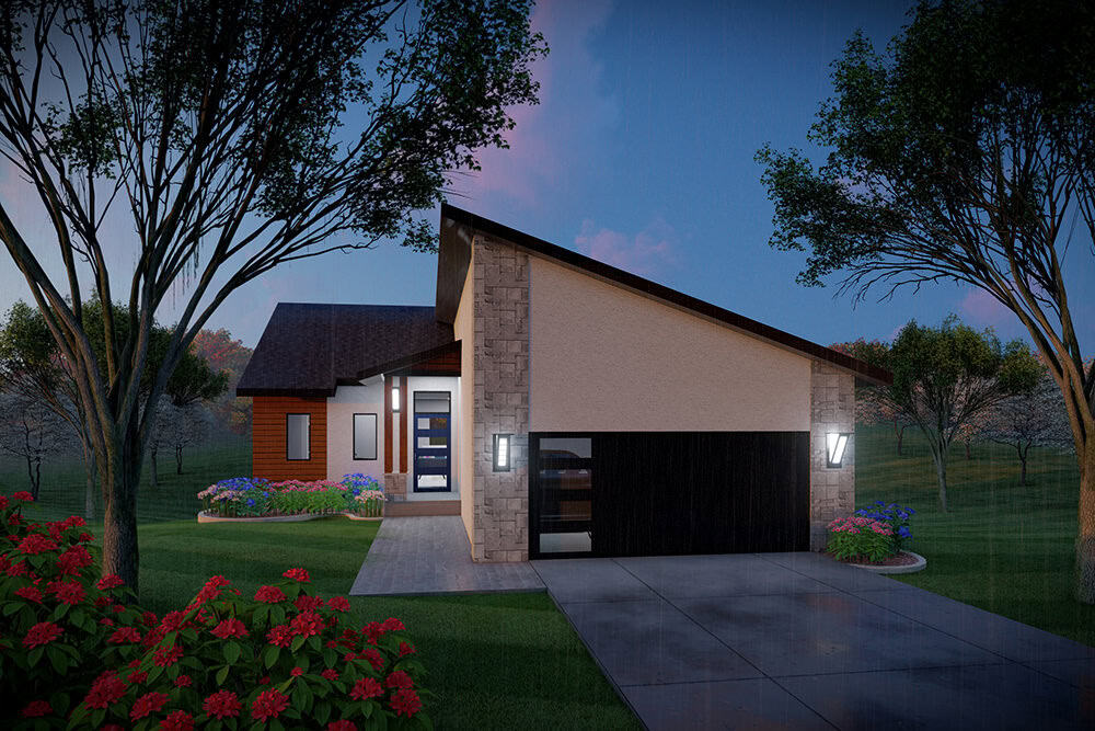 Ranch Home Plan - 3 Bedrms, 2.5 Baths - 1740 Sq Ft - #101-2047