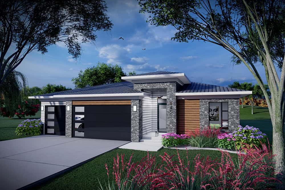 Prairie Home Plan - 2 Bedrms, 2 Baths - 1485 Sq Ft - #101-2071