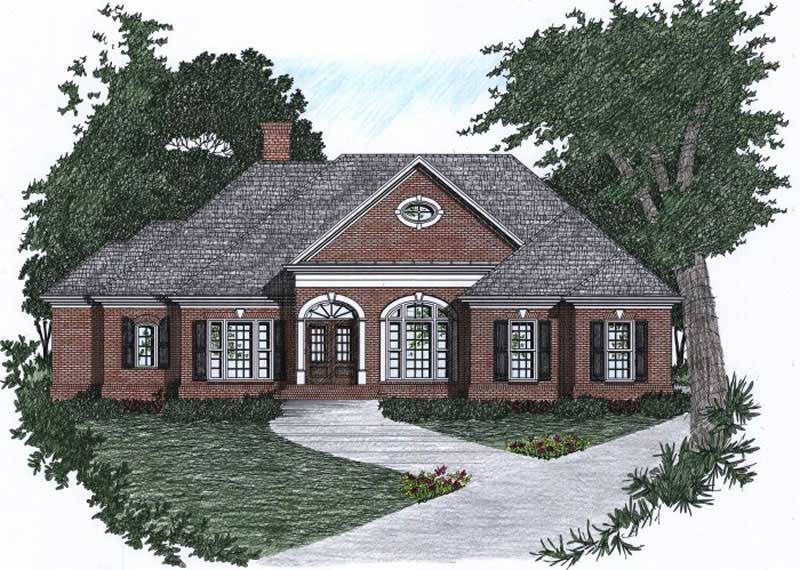 3-Bedroom, 1883 Sq Ft Ranch Home Plan - 102-1002 - Main Exterior