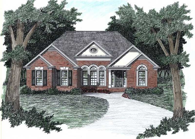 3-Bedroom, 1450 Sq Ft European Home Plan - 102-1006 - Main Exterior