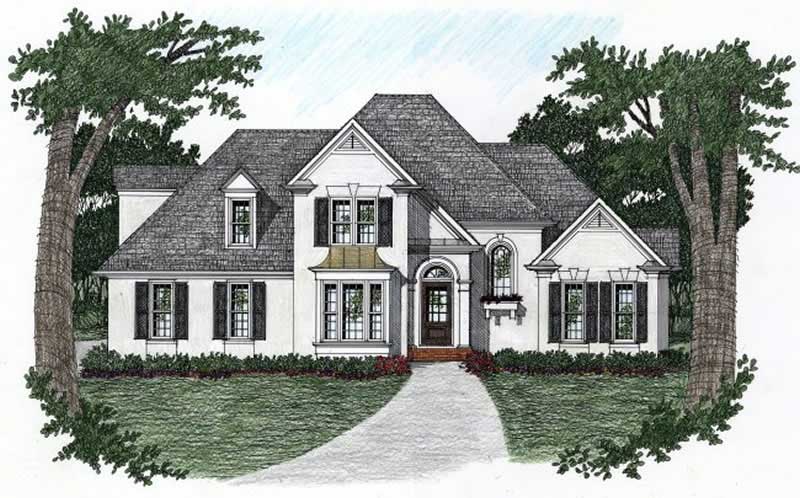 3-Bedroom, 1658 Sq Ft European Home Plan - 102-1018 - Main Exterior