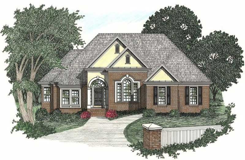 3-Bedroom, 1732 Sq Ft European Home Plan - 102-1028 - Main Exterior
