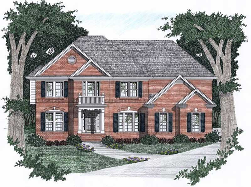 5-Bedroom, 2936 Sq Ft European Home Plan - 102-1037 - Main Exterior