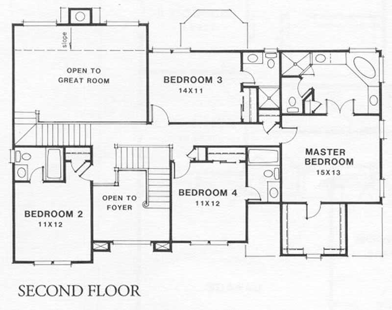 Upper Level Floor Plan