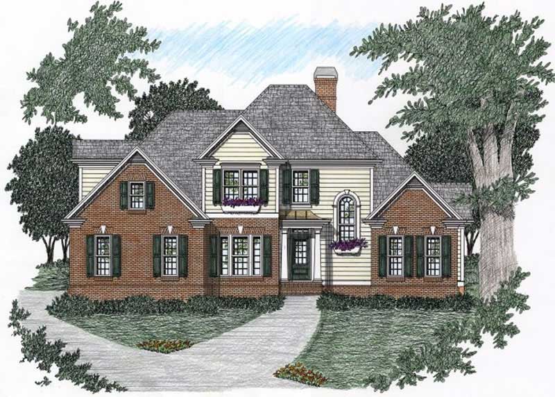 4-Bedroom, 1865 Sq Ft European Home Plan - 102-1041 - Main Exterior