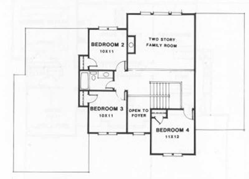 Upper Level Home Plan