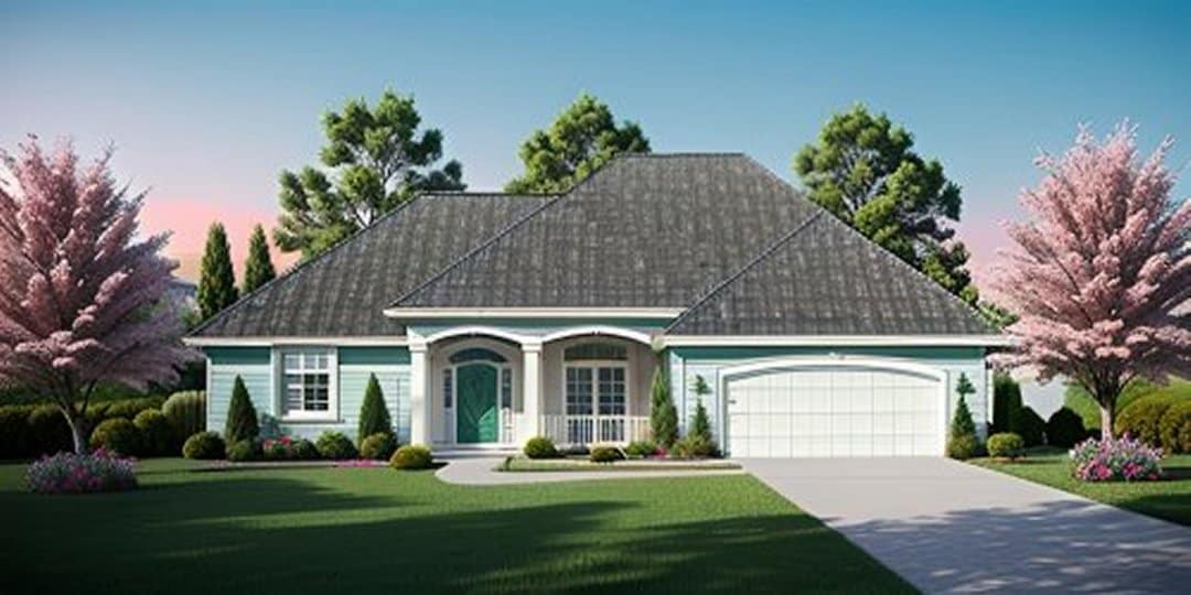 3-Bedroom, 1588 Sq Ft Ranch House Plan - 103-1056 - Front Exterior