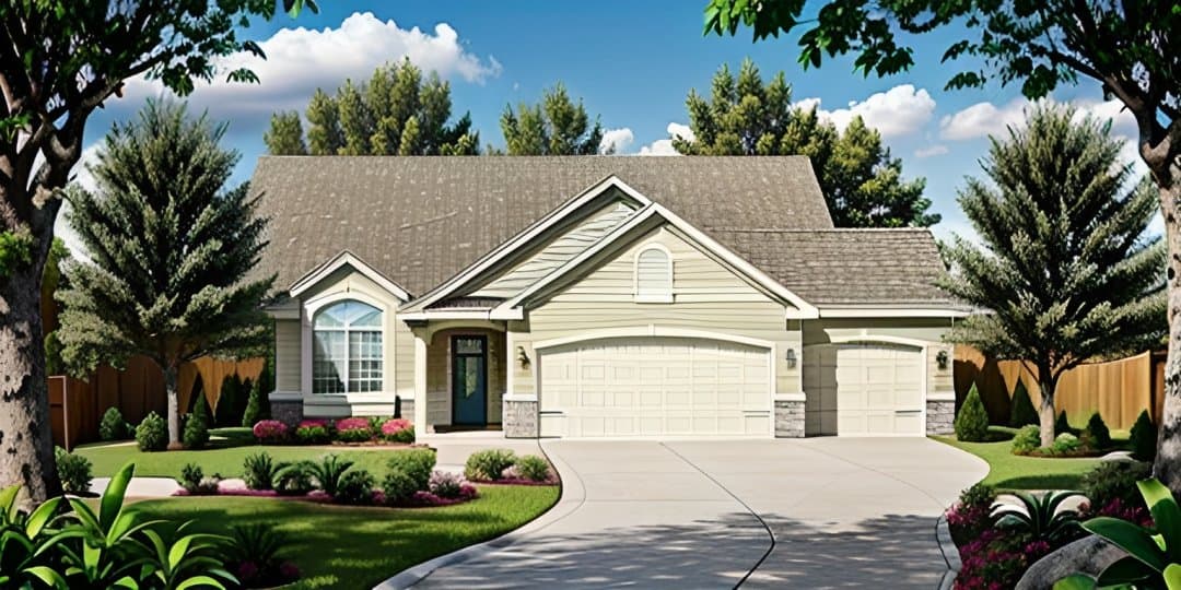 2-Bedroom, 1112 Sq Ft Ranch Home Plan - 103-1094 - Main Exterior
