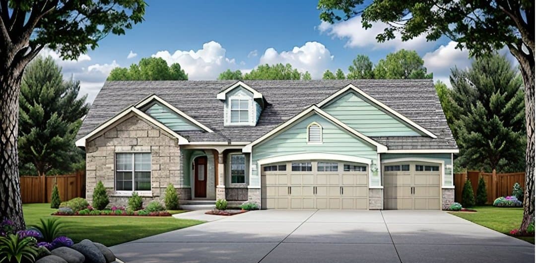 2-Bedroom, 1470 Sq Ft Ranch Home - Plan #103-1144 - Main Exterior