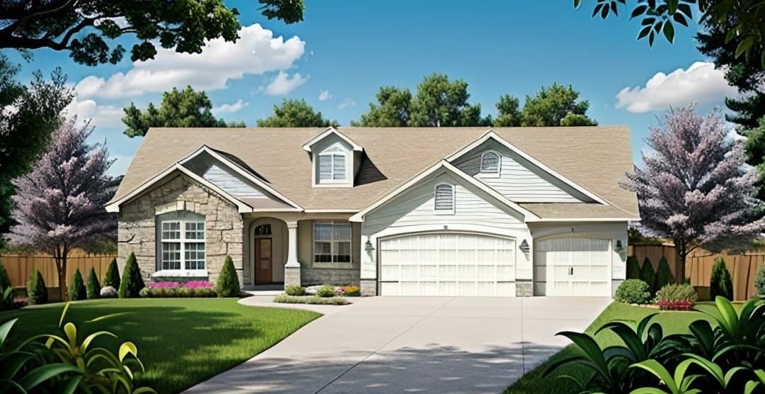 3-Bedroom, 1500 Sq Ft Ranch Home - Plan #103-1148 - Main Exterior