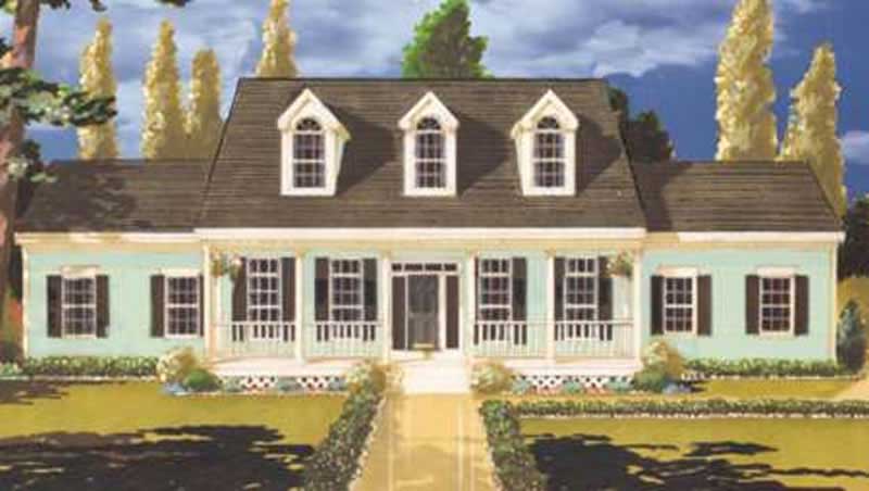 4-Bedroom, 2210 Sq Ft Country House Plan - 105-1020 - Front Exterior